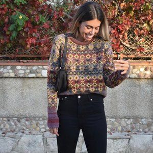 ZARA JACQUARD KNIT SWEATER 2893/106